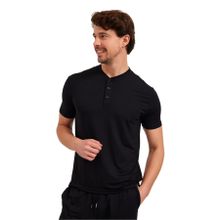 Katia&Bony Silver Düğmeli Erkek Pijama Üst Siyah - S