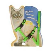 Katzen-Garnitur 1 x 120 cm Düz Renk Yeşil Kedi Göğüs Tasma