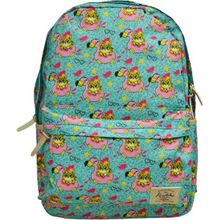 Kaukko K1310 Renkli Kız Nature Tiger Flamingo Kadın Sırt Çantası