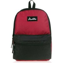 Kaukko K1422 Basic Colors Bordo Siyah Sırt Çantası