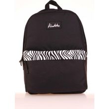 Kaukko K1626 Siyah Zebra Basic Colors Okul Sırt Çantası