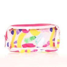 Kaukko K2605 Dots Transparent Spring Kalem Çantası