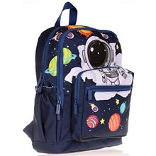 Kaukko Kids&Love Erkek Çocuk Siyah Astronot İlkokul Okul Sırt Çantası