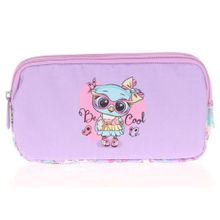 Kaukko L8101 Pullu Rugan Owl Kids Love 3 Bölmeli Kalem Çantası