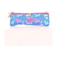 Kaukko L8195 Evolution Unicorn Kids 3 Bölmeli Mavi Kalem Çantası