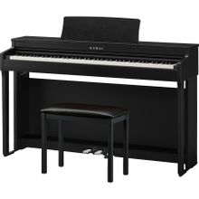 Kawai CN201 88 tuşlu dijital piyano, tezgahlı, saten siyah