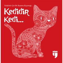 Kedidir Kedi - Yetişkinler İçin Bir Boyama Kaçamağı - Edam Yayınları