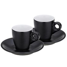 Kela 12750 2'li Set Siyah 50 ml Mattia Espresso Fincan
