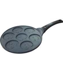 Kelebekev Döküm 28 CM Granit Kaplama Emoji Pankek Tavası