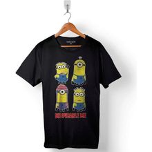 Kendim Seçtim Minions Despicable Me Baskılı Siyah Unisex T-Shirt