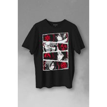 Kendim Seçtim Naruto Kakashi Anime Manga Baskılı Siyah Erkek T-shirt