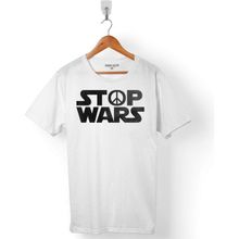 Kendim Seçtim T01S2723 Stop Wars Star Yıldız Savaşları Peace Barış Sembolü Erkek T-Shirt