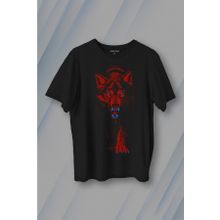 Kendim Seçtim T01S4147 Bozkurt Kurt Kafası Wolf Bordo Mavi Trabzon Baskılı Siyah Unisex T-shirt