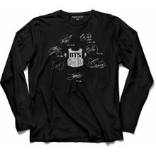 Kendim Seçtim T04S2037 Bts Bangtan Boys Sıgnature Sıgns İmza Uzun Kollu T-shirt