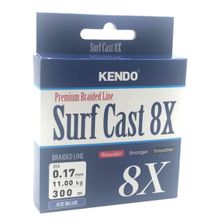 Kendo Ice Blue 0,10 mm Surf Cast 8x Fıghtıng 300 mt Örgü İp