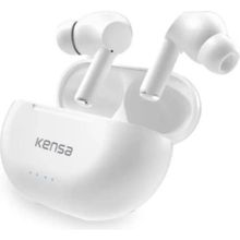 Kensa Yeni Bluetooth Kulaklık Ios Android Uyumlu Yüksek Ses Performanslı - Ay Beyazı