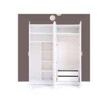 Kenyap Plus Stella 812492 Parlak Beyaz Gardırop