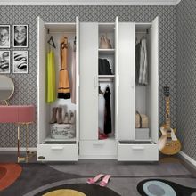 Kenzlife Açelya 6 Kapılı 3 Çekmeceli 150 cm Beyaz Gardrop