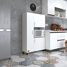 Kenzlife Alpkuntsağ Beyaz 148x90x30 Ayaklı Mikroalga Midi Fırın Mutfak Mini Fırın Dolabı