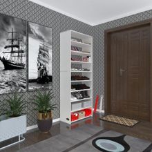 Kenzlife Ayakkabilik Goya Byz 180*70*30 Arkaliksiz Ayakkabi Ofis Dolabi İki Bolme