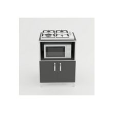 Kenzlife Aysu Gri 85x60x57 cm Mutfak Dolabı