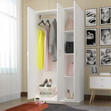Kenzlife Ballıbaba 3 Kapılı 180x120x52 CM Beyaz Xlarge Gardrop