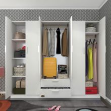 Kenzlife Begonvil 6 Kapılı Çekmeceli 210 cm Gardrop