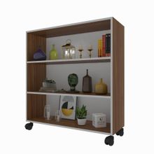 Kenzlife Beril Ceviz 108x90x20 cm Kitaplık