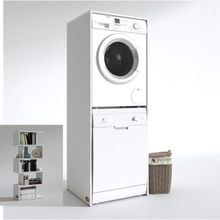 Kenzlife Borya Çamaşır-Kurutma Makinesi Kapaksız Arkalıksız Banyo Dolabı