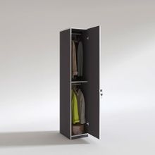 Kenzlife Günebakan 180x35x42 cm Tek Kapılı Kilitli Gri Gardırop