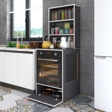 Kenzlife Hümeyra Gri 165x60x56 Mutfak Dolabı