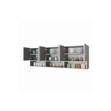 Kenzlife Liberato Gri 60x150x32 cm Mutfak ve Banyo Dolabı