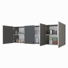 Kenzlife Marina Gri 60x150x32 cm Mutfak ve Banyo Dolabı