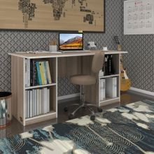 Kenzlife Masi Oka 75x150x80 cm Çift Raflı Dolap Cordoba Çalışma Masası