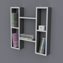 Kenzlife Melisa 060*060*20 Gri Duvar Rafı Kitaplık