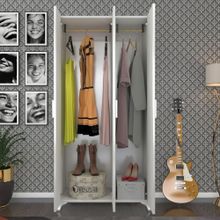 Kenzlife Menekşe 3 Kapaklı Kapılı 168x80x42 CM Beyaz Gardrop