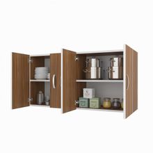 Kenzlife Merta Ceviz 60x120x32 CM Mutfak ve Banyo Dolabı