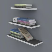 Kenzlife Nadire 000*050-040-030*20 Gri Duvar Rafı Kitaplık