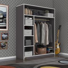 Kenzlife Necmettin 150*120*40 Gri Gardrop