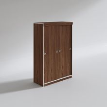 Kenzlife Papatya Sürgülü Kapaklı Ceviz 120 cm Gardrop