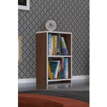 Kenzlife Süper Ga 60x40x19 cm 2 Katlı Tek Bölme Ceviz Kitaplık