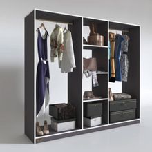 Kenzlife Temel 180*200*40 Gri Gardrop