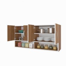 Kenzlife Vesper Ceviz 60x120x32 CM Mutfak Dolabı
