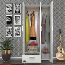 Kenzlife Yasemin 3 Kapaklı Kapılı Çekmeceli 168x80x42 Gardrop