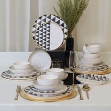 Keramika 18765-67 Trigon 24 Parça 6 Kişilik Yemek Takımı