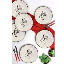Keramika Love 26 cm 6 Adet Servis Tabağı
