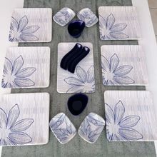 Keramika Mat Kobalt Alisa 15 Parça 6 Kişilik Kahvaltı Takımı
