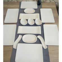 Keramika Mat Krem Siera 15 Parça 6 Kişilik Kahvaltı Takımı