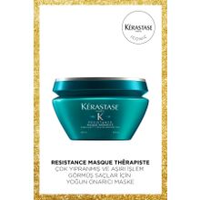 Kerastase 200 ml Resistance Masque Therapiste Çok Yıpranmış ve Aşırı İşlem Görmüş Saçlar İçin Onarıcı Maske