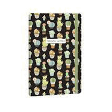 Keskin 13x21 80 Yaprak Çizgili Trendy Notes Cactus Love Siyah Defter